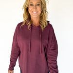 The Everyday Hoodie-Dark Plum - Ana Patricia Boutique