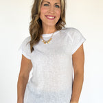 They Ivy Basic Tee- White - Ana Patricia Boutique