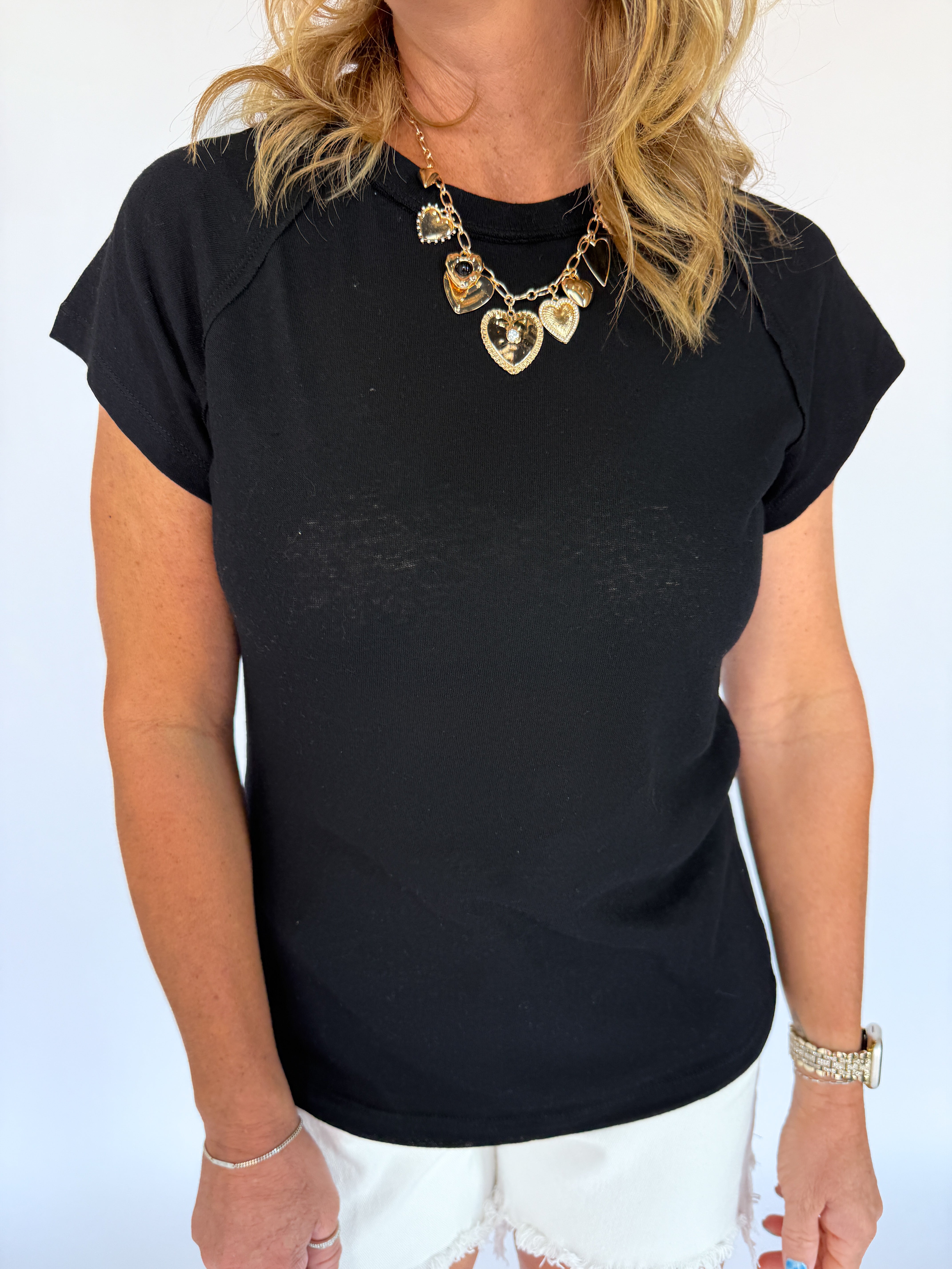They Ivy Basic Tee- Black - Ana Patricia Boutique