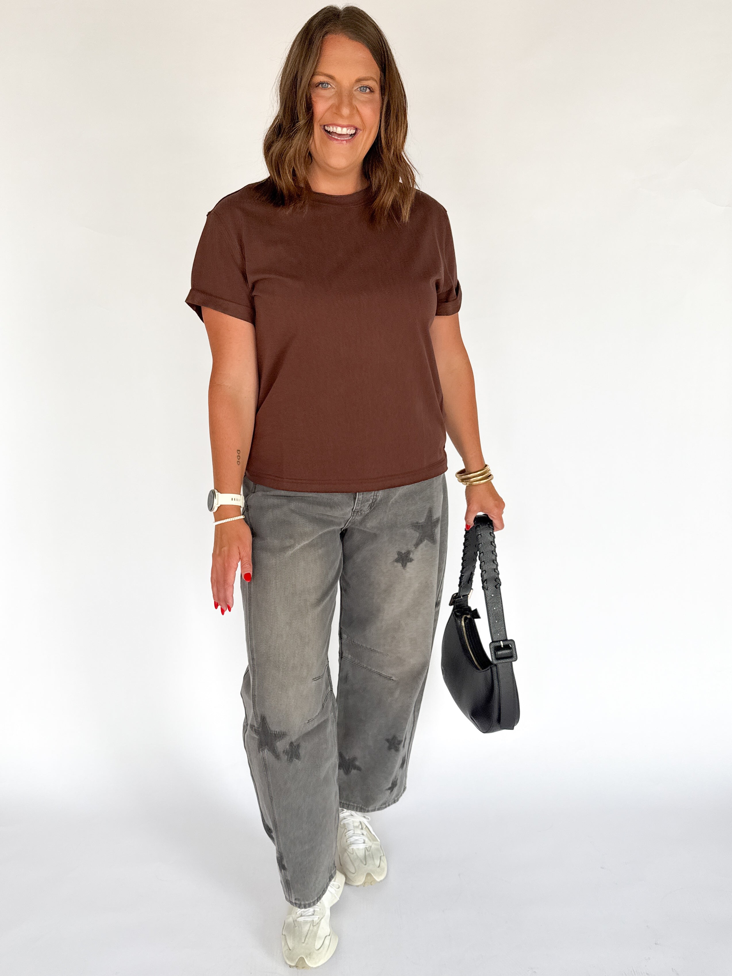 The Mali Basic Tee-Brown - Ana Patricia Boutique