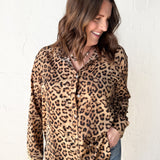 Silky Feel Leopard Top - Ana Patricia Boutique