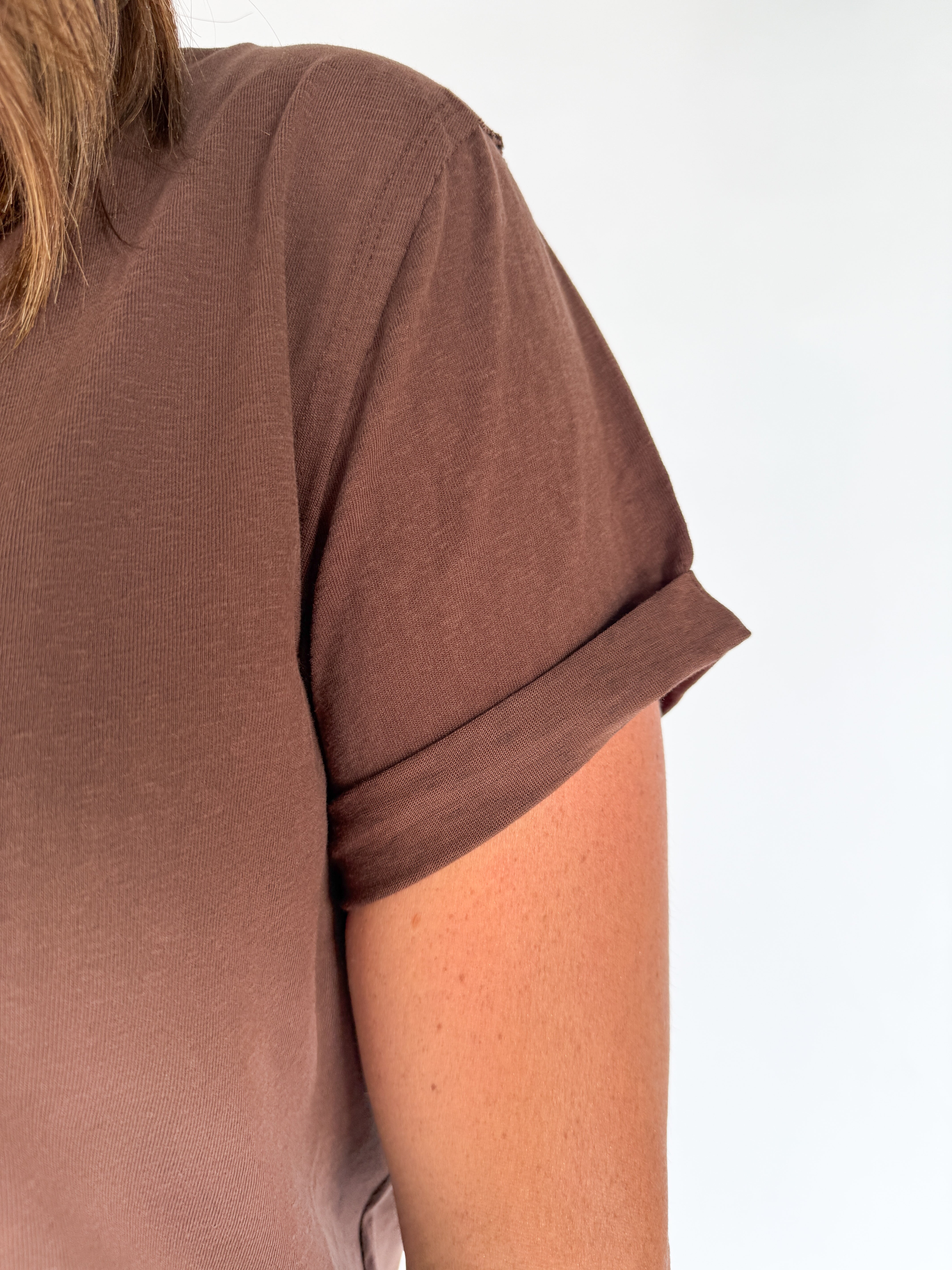 The Mali Basic Tee-Brown - Ana Patricia Boutique