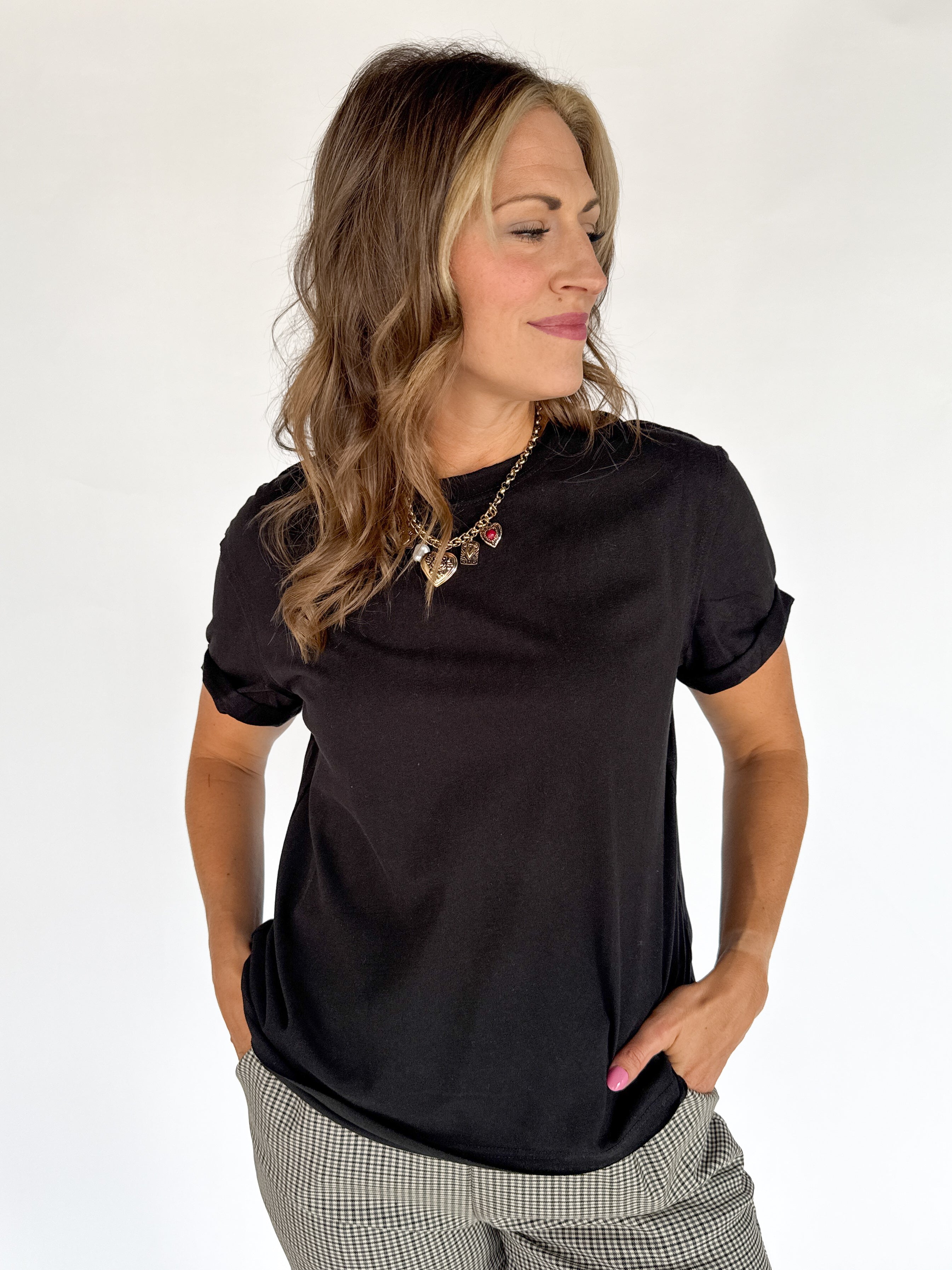 The Mali Basic Tee-Black - Ana Patricia Boutique