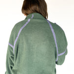 Fleece Half Zip Pullover- Green - Ana Patricia Boutique