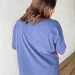 Oversized Basic Tee- Navy - Ana Patricia Boutique
