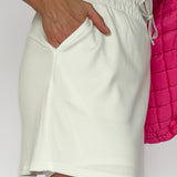 Scuba Mini Skort- White - Ana Patricia Boutique