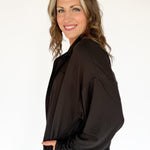 Butter Soft Oversized Jacket- Black - Ana Patricia Boutique