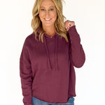The Everyday Hoodie-Dark Plum - Ana Patricia Boutique