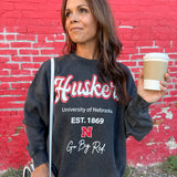 Huskers Letterman Sweatshirt