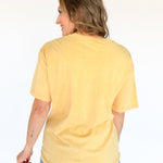 Lake Life Mineral Wash Tee- Yellow - Ana Patricia Boutique
