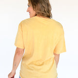Lake Life Mineral Wash Tee- Yellow - Ana Patricia Boutique