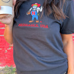 Herbie Embroidered Tee- Black - Ana Patricia Boutique