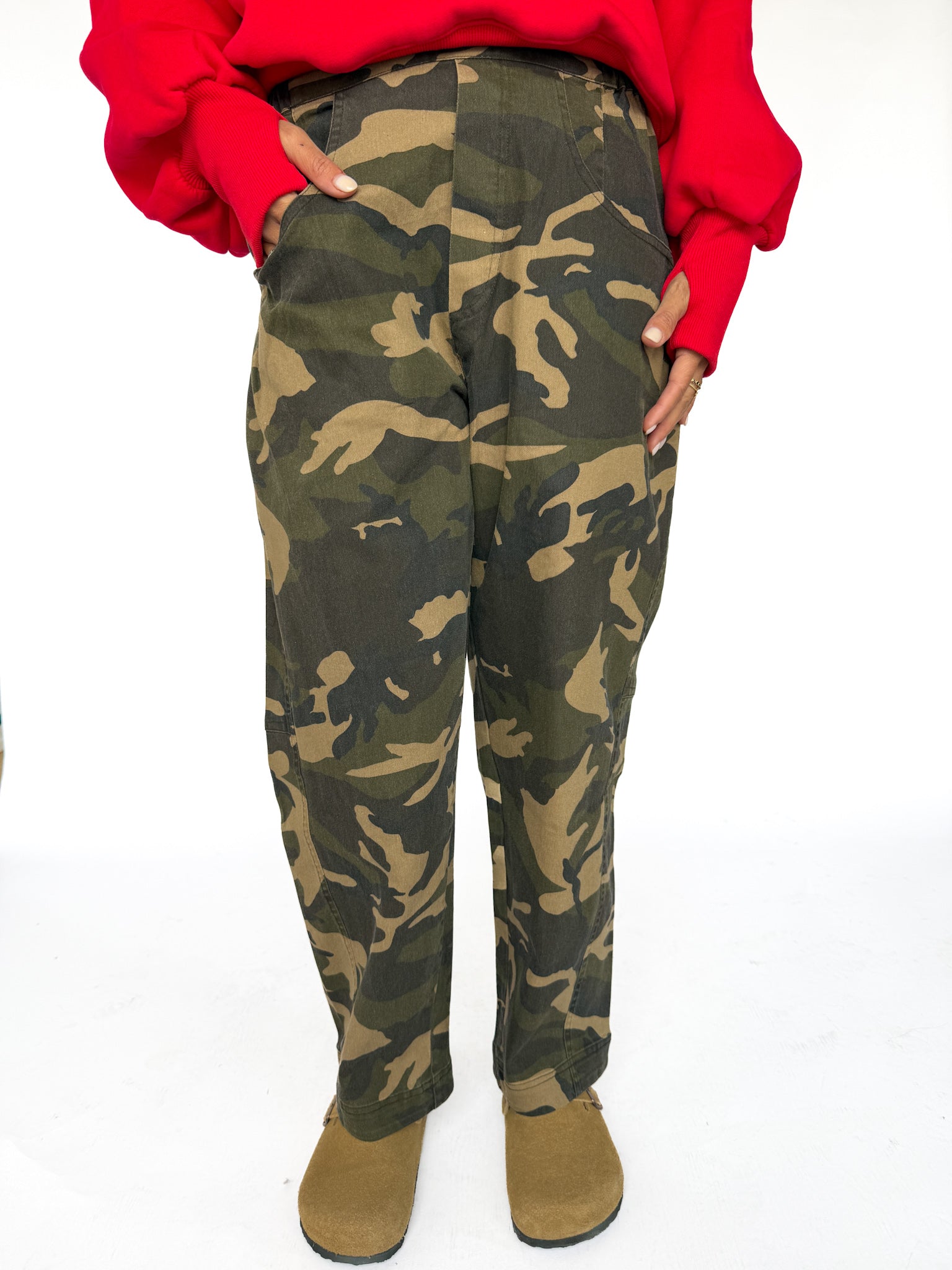 Camouflage Barrel Pants - Ana Patricia Boutique