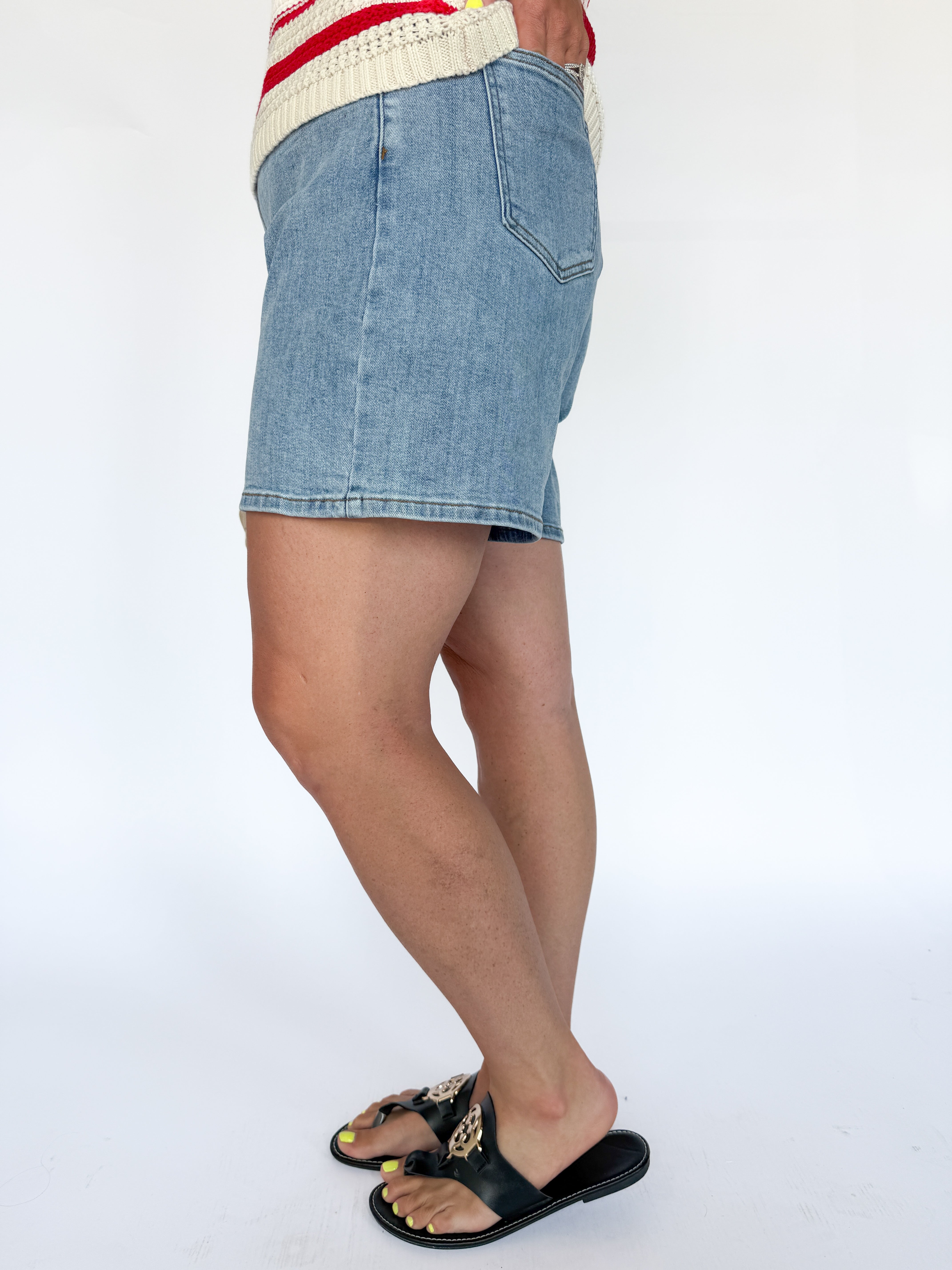 Bermuda Denim Shorts - Ana Patricia Boutique