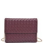 Woven Crossbody- Wine - Ana Patricia Boutique