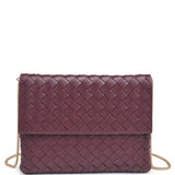 Woven Crossbody- Wine
