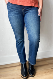 The Lenny Slim Staight Jeans- Dark