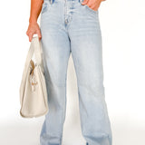 Tummy Control Mid Rise Wide Leg Jeans - Ana Patricia Boutique