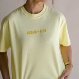 Jesus Is Joy Tee Tee - Neon Yellow