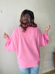 Nomad Nest Long Sleeve Top- Pink