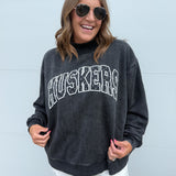 Nebraska Huskers Polka Dot Puff Mock Neck