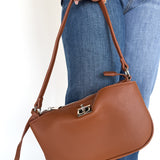 Textured Crossbody Bag- Brown - Ana Patricia Boutique