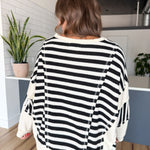 Oversized Stripe Pullover - Ana Patricia Boutique