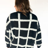 Black and White Check Sweater