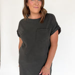 T-Shirt Mini Dress- Black - Ana Patricia Boutique