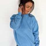 Crewneck Fleece-Blue