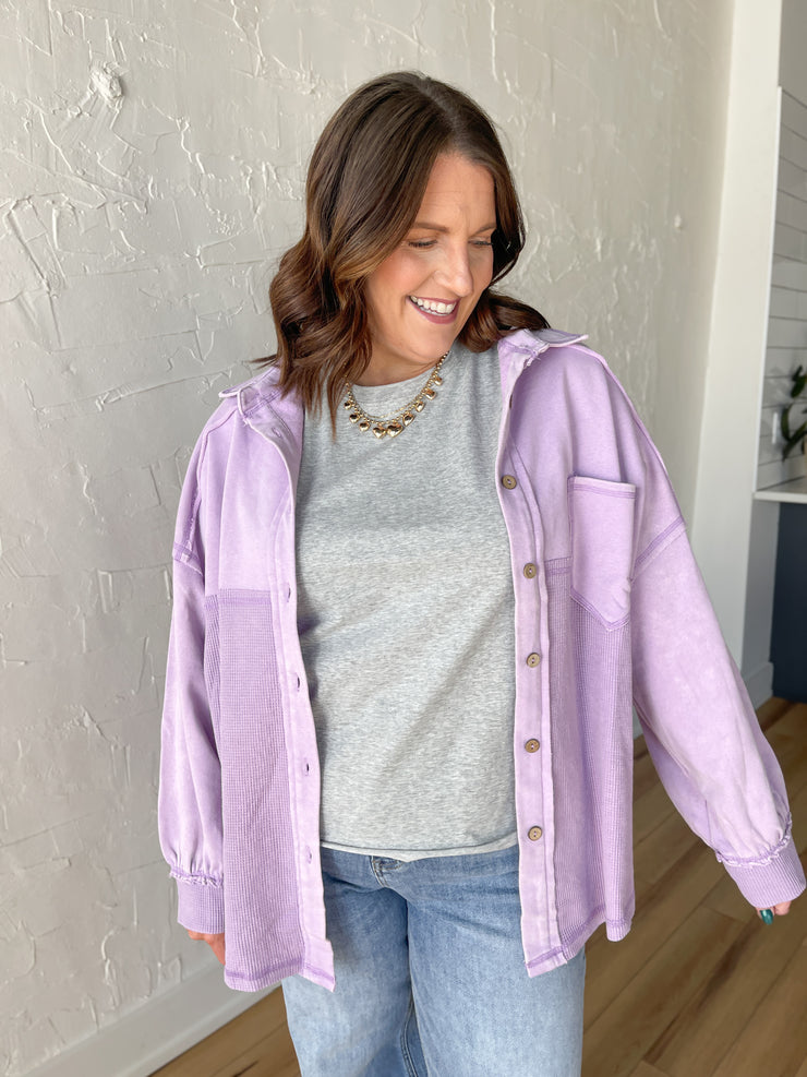 The Judie Jacket- Lilac