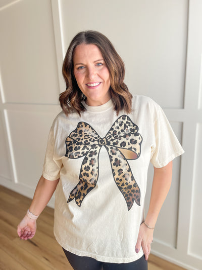 Leopard Bow Tee