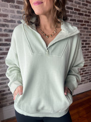 The Lulu Pullover- Eucalyptus