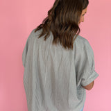 Striped Dolman Sleeve Top- Black - Ana Patricia Boutique