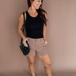 Soft Core Round Neck Tank- Black - Ana Patricia Boutique