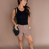 Soft Core Round Neck Tank- Black - Ana Patricia Boutique