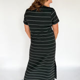 Scuba Maxi Dress- Stripe