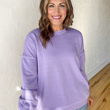Hi-Lo Hem Pullover- Lavender
