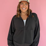 Windbreaker Active Jacket- Black - Ana Patricia Boutique