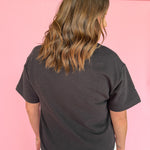 Crew Neck Short Sleeve Top- Black - Ana Patricia Boutique