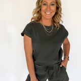 Simple Times Matching Set- Black - Ana Patricia Boutique