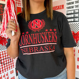 Nebraska Tee- Black