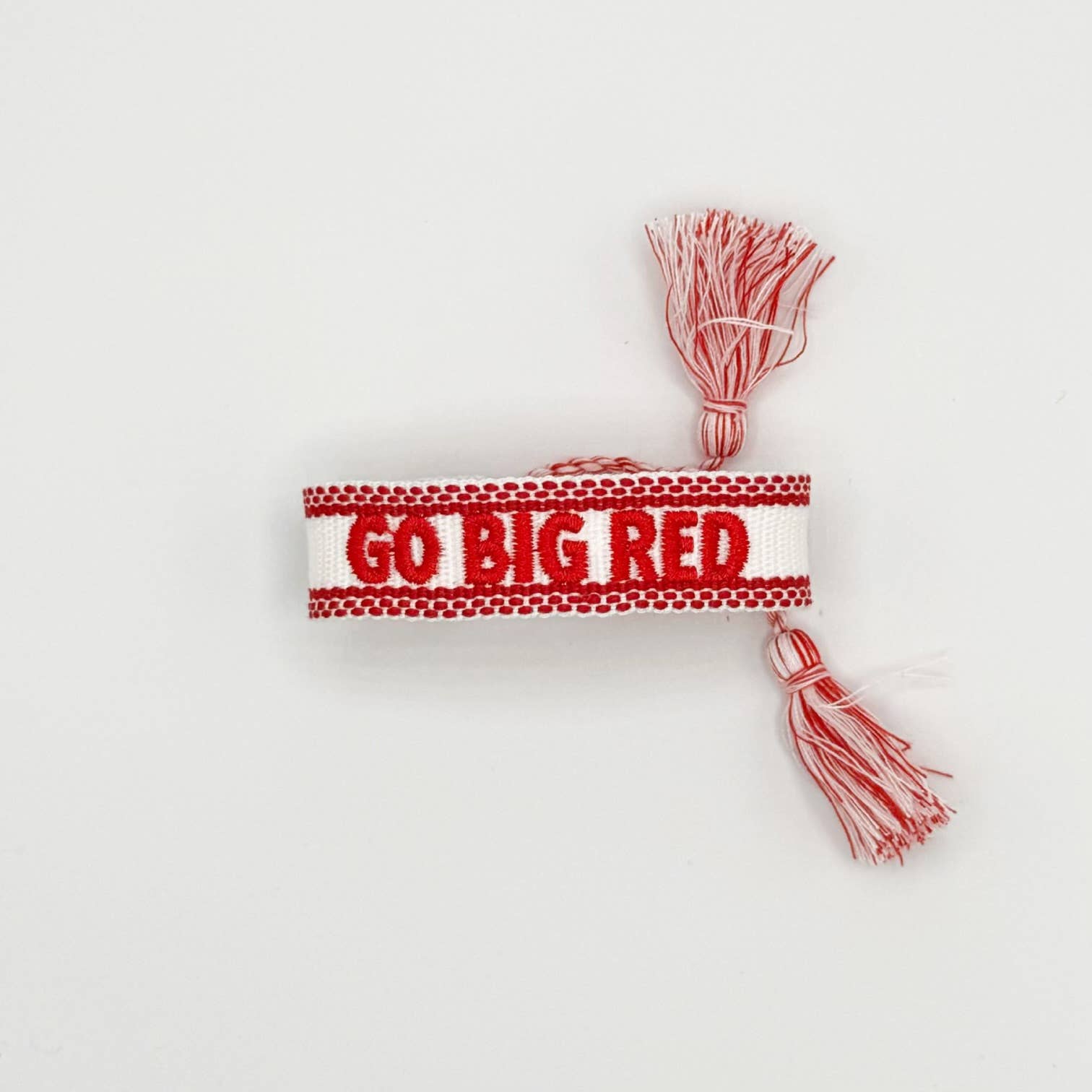 Nebraska GO BIG RED game day bracelet - Ana Patricia Boutique