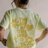 Jesus Is Joy Tee Tee - Neon Yellow