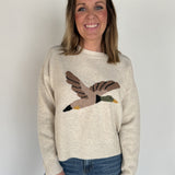 Flying Duck Knit Sweater- Ivory