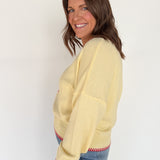 Strawberry Icon Sweater- Yellow