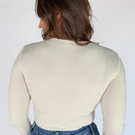 Essential Ribbed Top- Ivory - Ana Patricia Boutique