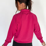 Luxe Ribbed 3/4 Zip-Pink - Ana Patricia Boutique