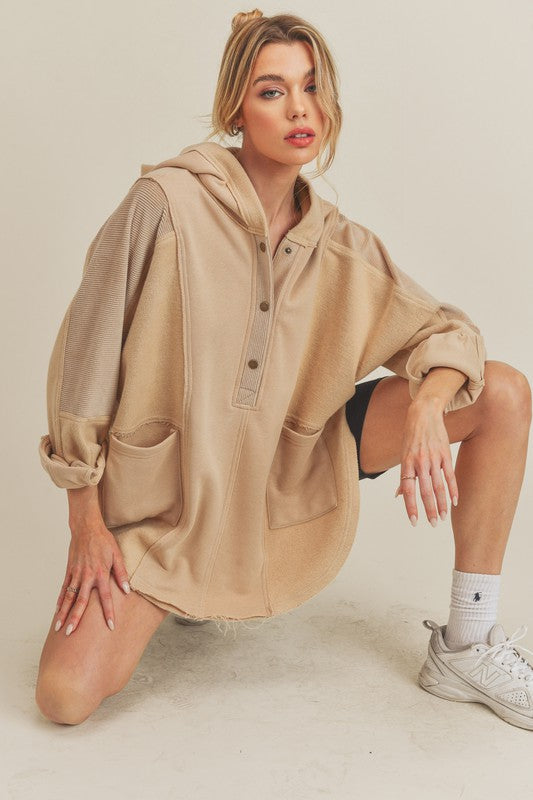 The Start Up Pullover- Oatmeal