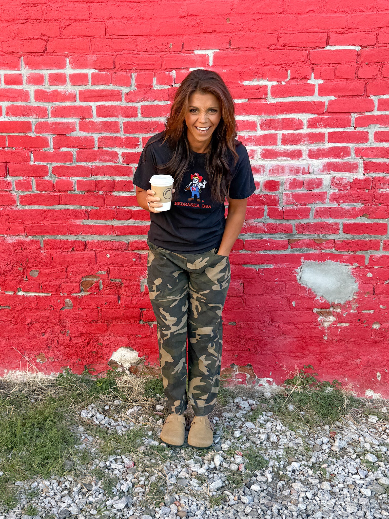 Herbie Embroidered Tee- Black - Ana Patricia Boutique